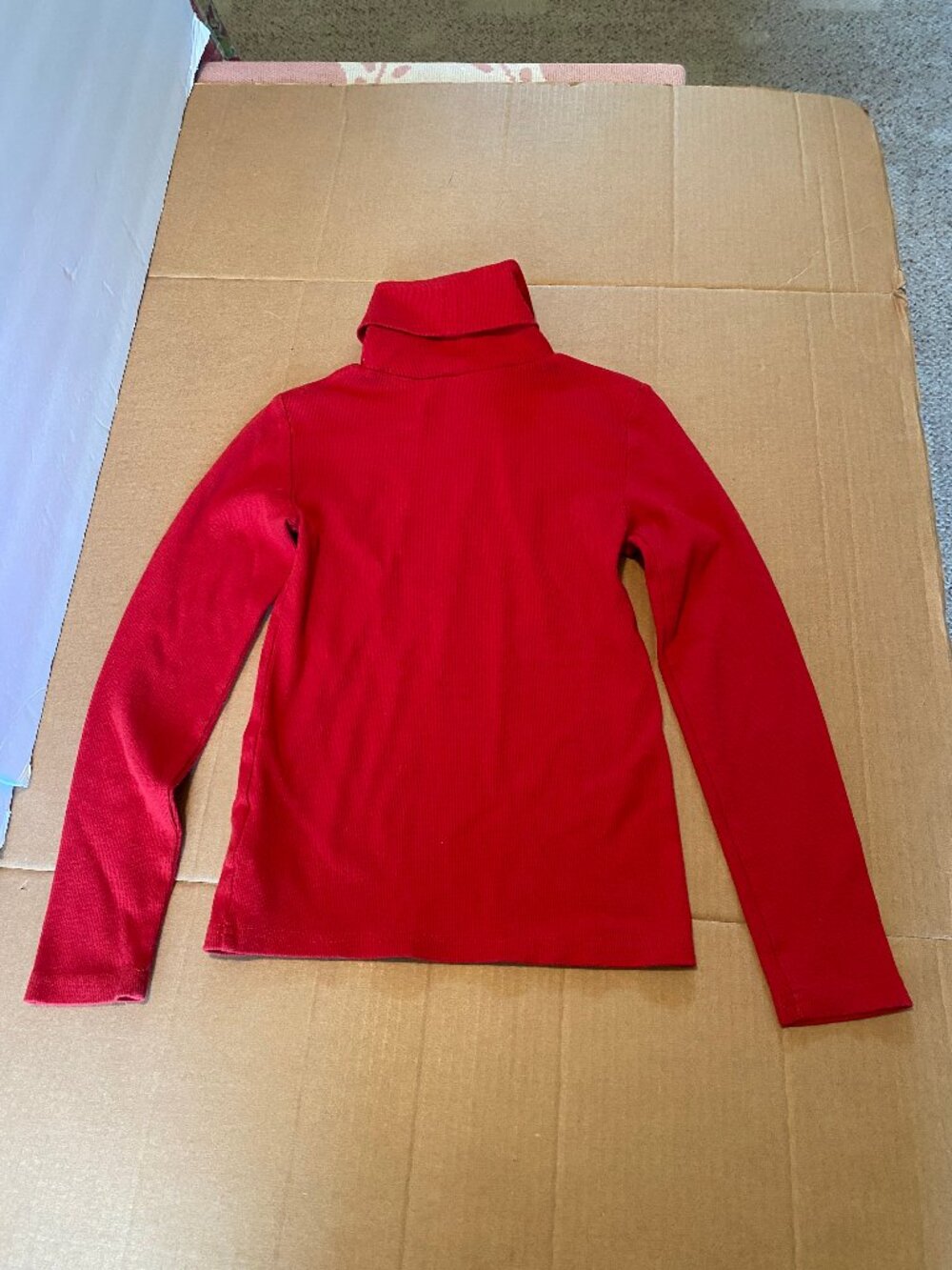 Polo Ralph Lauren Little Girls Ribbed Cotton-Modal Turtleneck Shirt - Size Sm 7